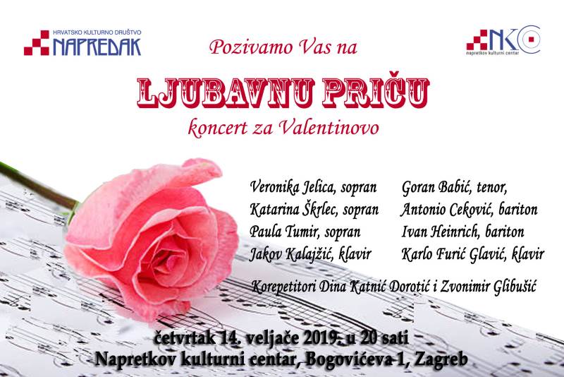 Ljubavna priča - koncert povodom Valentinova