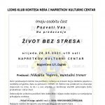 2021.05.26. – Tribina – Život bez stresa