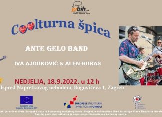 Zbog vremenskih uvjeta Coolturna špica -ANTE GELO BAND održati će se u NEDJELJU