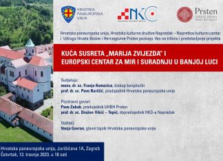 Tribina: Kuća susreta „Marija Zvijezda“ i Europski centar za mir i suradnju u Banjoj Luci