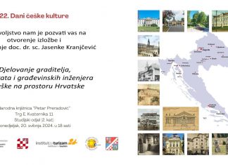 Otvorenje izložbe „Djelovanje graditelja, arhitekata i građevinskih inženjera iz Češke na prostoru Hrvatske“ u Bjelovaru