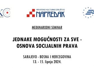 Sarajevo: Međunarodni seminar “Jednake mogućnosti za sve-osnova socijalnih prava”