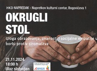 Tribina: “Uloga obrazovanja, znanosti i socijalne empatije u borbi protiv siromaštva”