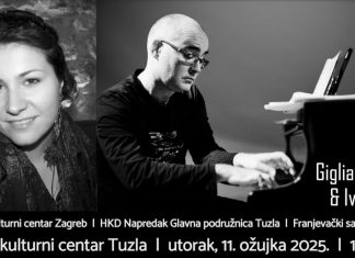 Koncert klasične glazbe u Tuzli, u izvedbi vrhunskih umjetnika Arijane Gigliani Philipp i Ivana Batoša