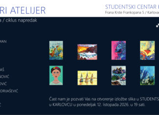 Otvorenje izložbe MODRI ATELIJER u Karlovcu
